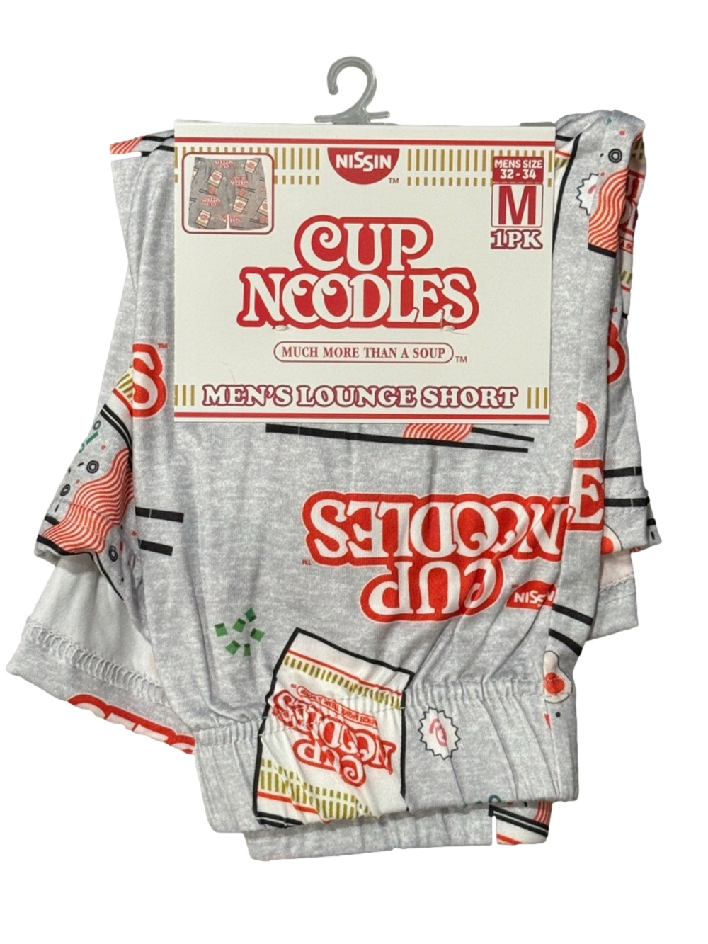 Mens Nissin Cup Noodles Licensed Lounge Shorts - Size Medium - NWT